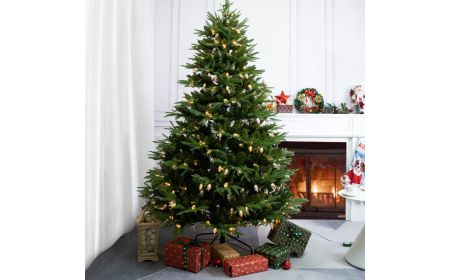 Kendall 7ft 210cm Premium Pre Lit Christmas Tree with 450 Variable Colour LED Lights