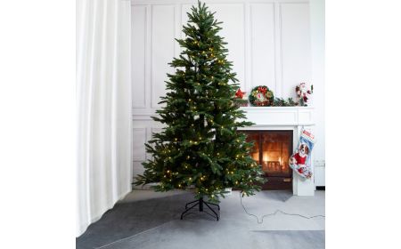 Silverton 7ft 210cm Premium Pre Lit Christmas Tree with 350 LED Lights