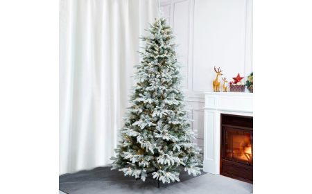 Breckenridge 6ft 180cm White Pre Lit Christmas Tree with 350 LED Lights