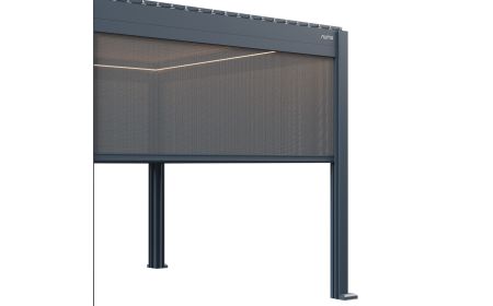 4 Metre Electric Single Roller Blind Dark Grey