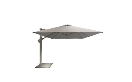 Aura Beige Parasol & Stainless Steel Base 