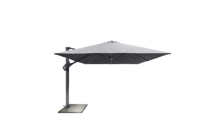 Aura Grey Parasol & Stainless Steel Base