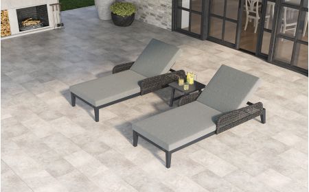 Bellaire Dual Sunlounger Set With Bellaire Table