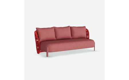 Elemental 3seat sofa Red