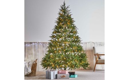 Aspen 7.5ft 230cm Premium Pre Lit Christmas Tree with 600 LED Lights