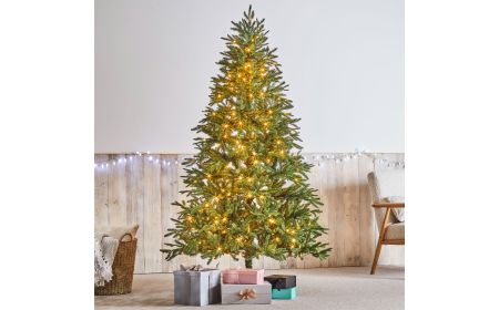 Silverton 7ft 210cm Premium Pre Lit Christmas Tree with 350 LED Lights