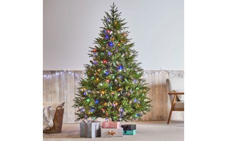 Kendall 7ft 210cm Premium Pre Lit Christmas Tree with 450 Variable Colour LED Lights