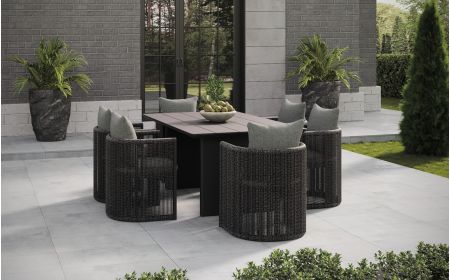 Soho 6 Dining Set with Medium Belgravia Table