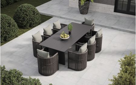 Soho 8 Dining Set with Large Belgravia Table