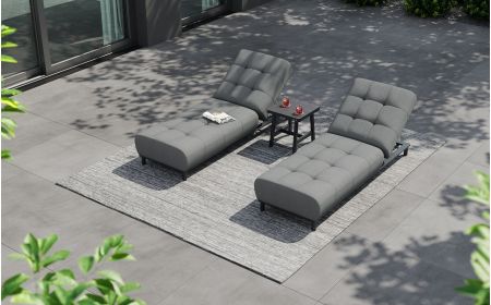 Tribeca Dual Sunlounger Set With Bellaire Table
