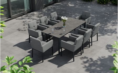 Tribeca 8 Dining Set with Sloane Table