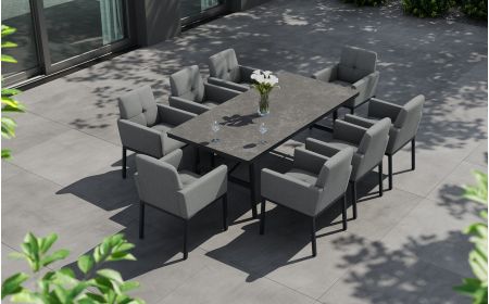 Tribeca 8 Dining Set with Bellaire Table