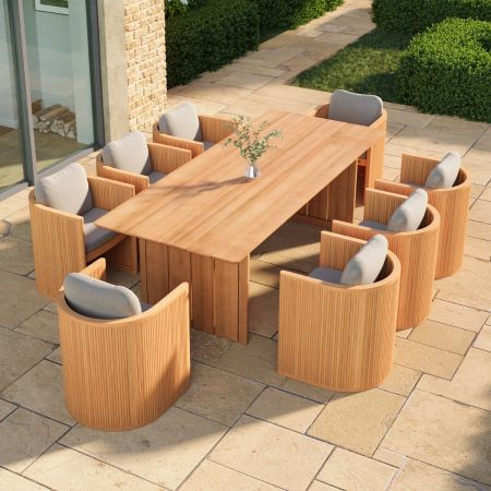 8 Seat Rectangle Cayman Dining Set