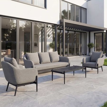 Porto 3 Seat Sofa Set with Armchairs and Coffee Table
