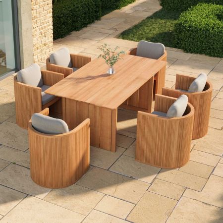 6 Seat Rectangle Cayman Dining Set