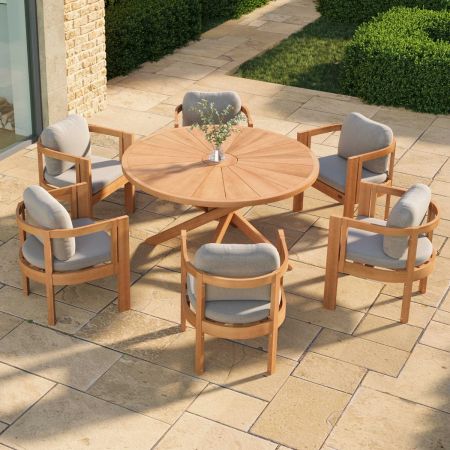 6 Seat Round Lucia Dining Set