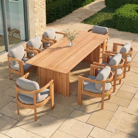 8 Seat Rectangle Lucia Dining Set