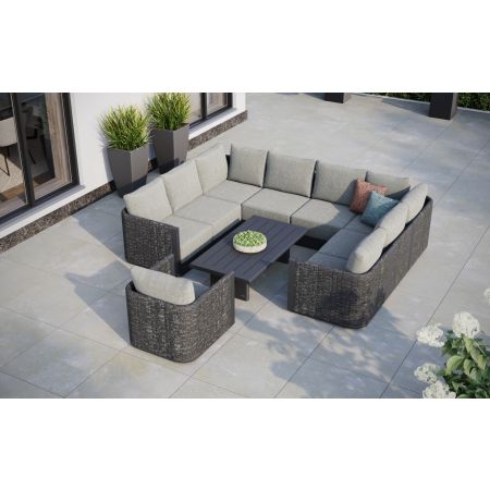 Calma L5 Corner Sofa Set & Calma Coffee Table With Single Seat Sofa