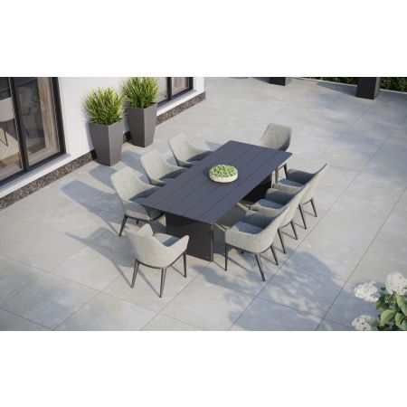 Hudson 8 Dining Set with Large Belgravia Table