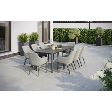 Hudson 8 Dining Set with Sloane Table