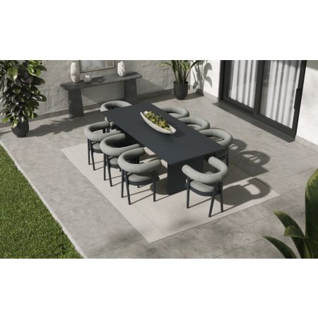 Malba 8 Dining Set with Large Belgravia Table