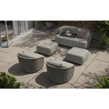 Kepler 2 Seat Sofa With 2 Single Seat Sofas With Stool Table