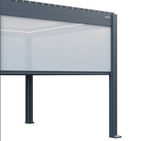 4 Metre Electric Single Roller Blind Light Grey