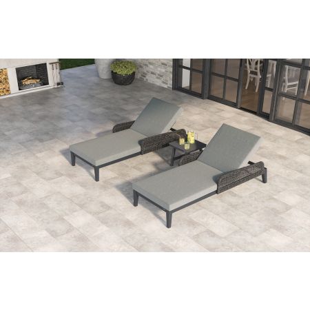 Bellaire Dual Sunlounger Set With Bellaire Table