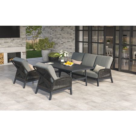 Bellaire L6 3 Seat  Sofa Set & Bellaire Dining Table