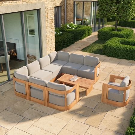 Lucia L6 U-Shape Sofa Set with Armchair