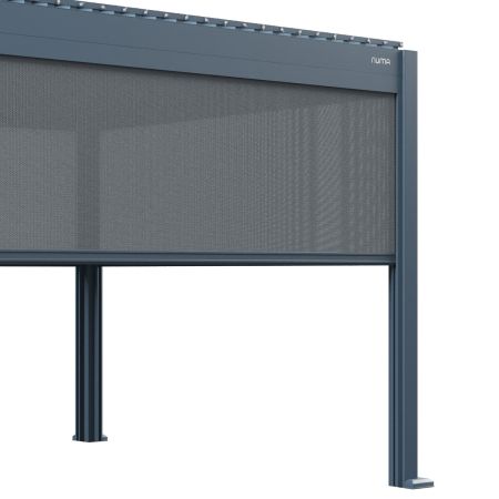 4 Metre Manual Single Roller Blind Dark Grey