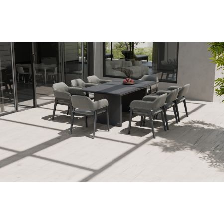 Lucerne 8 Dining Set with Large Belgravia Table