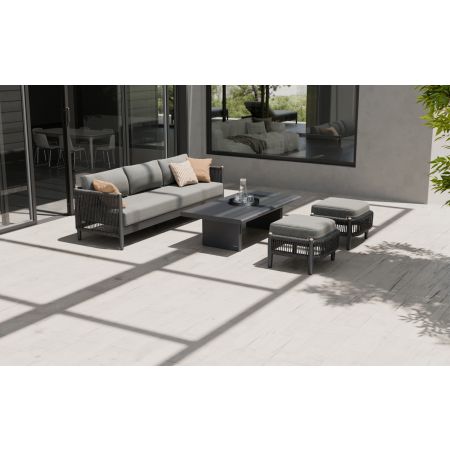Nord L3 Sofa Set & Belgravia Coffee Table With Footstools
