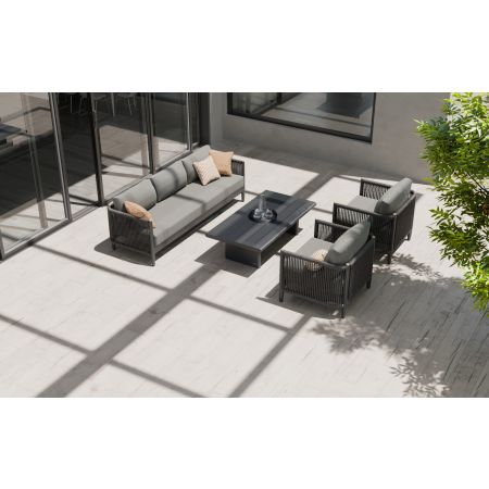 Nord L4 Sofa Set & Belgravia Coffee Table With Single Seat Sofas