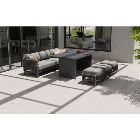 Nord L5 Sofa Set & Belgravia Table With Footstools