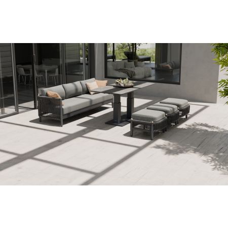 Nord L5 Sofa Set & Rising Coffee Table & Dining Table With Footstools