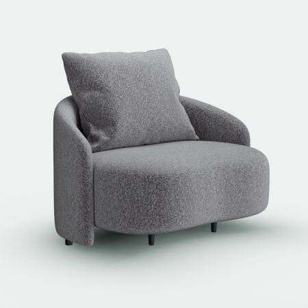 Amalfi Single Sofa - Grey