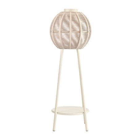 ORB Floor Standing Round Outdoor Lamp - Beige