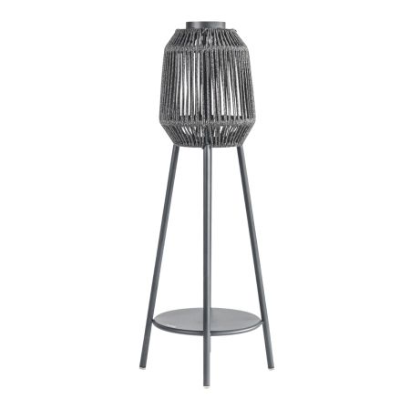 ORB Floor Standing Lantern Outdoor Lamp - Grey