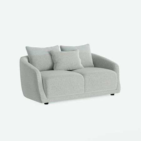 Rossyln 2 Seat Sofa With Light Grey Boucle