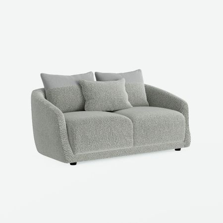 Rossyln 2 Seat Sofa With Dark Grey Boucle