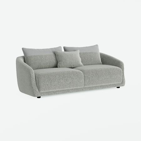 Rosslyn 3 Seat Sofa With Dark Grey Boucle