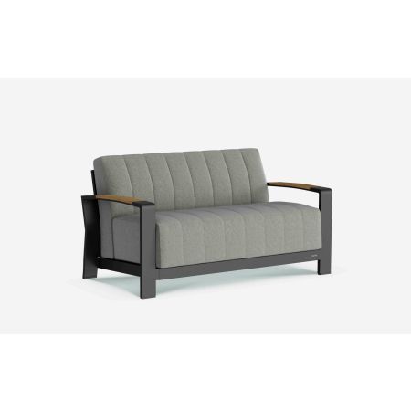 Lunar 2 Seat Sofa With Teak Accents