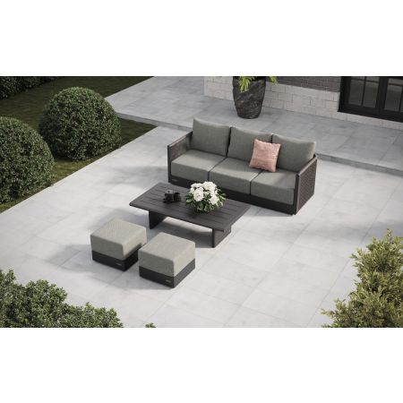 Soho L2 Sofa Set & Belgravia Coffee Table With Footstools