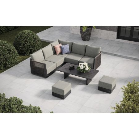 Soho L3 Corner Sofa Set & Belgravia Coffee Table With Footstools