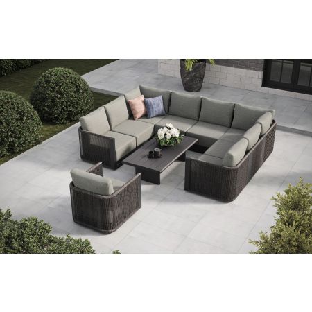 Soho L5 Corner Sofa Set & Belgravia Coffee Table With Single Seat Sofa