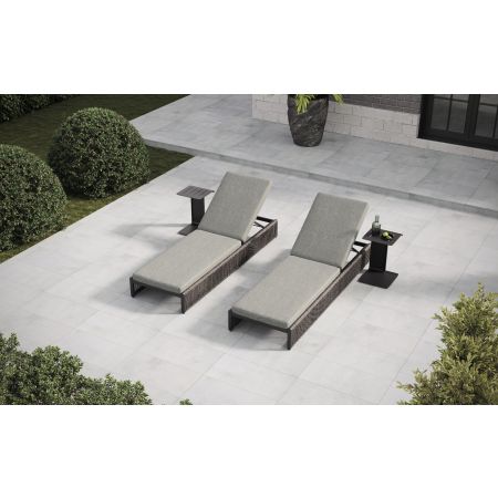 Soho Dual Sunlounger Set With Twin Belgravia Side Tables