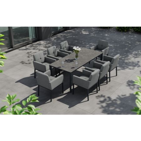 Tribeca 8 Dining Set with Sloane Table