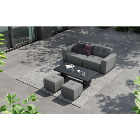 Tribeca L1 Sofa Set & Belgravia Coffee Table With Footstools